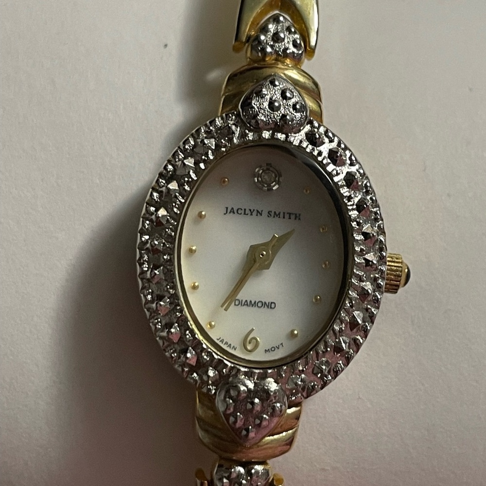 Vtg Jaclyn Smith Diamond Watch